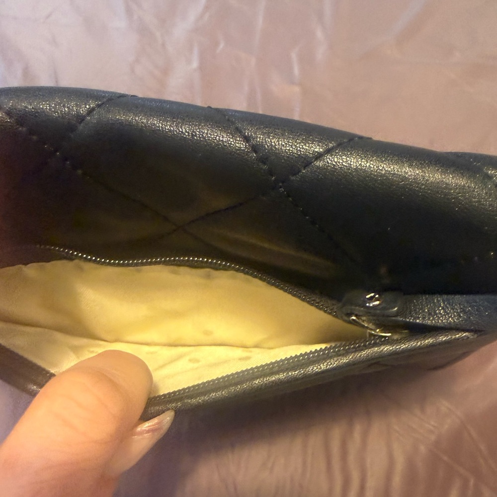 kate spade Carey Black Quilted Leather Snap Bifold Continental Wallet - Picture 6 of 8